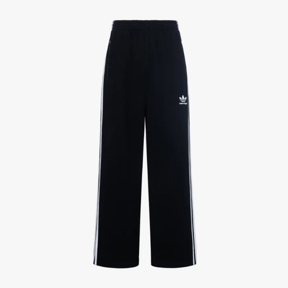 Balenciaga Pants - Balenciaga X adidas knitted sports pants - high rise - black - NWOT - small